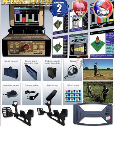 סורק קרקע JEOHUNTER DUAL SYSTEM 3D
