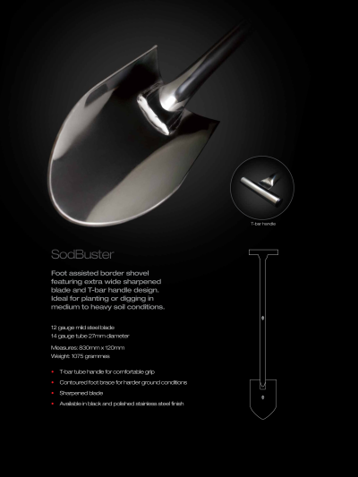 כלי חפירה לגלאי מתכות  SOD BUSTER BLACK ADA