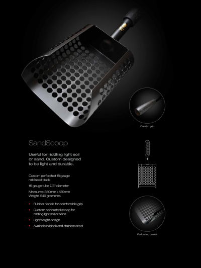 כלי חפירה לגלאי מתכות  SAND SCOOP BLACK ADA מיוצר באנגליה