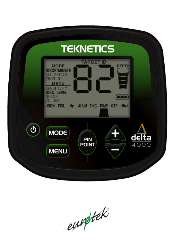 ⁦גלאי מתכות DELTA 4000 TEKNETICSעם צלחת 11אינץ⁩ – תמונה ⁦2⁩