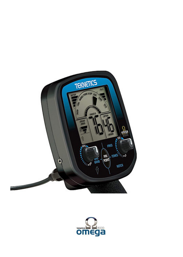 ⁦גלאי מתכות TEKNETICS OMEGA 8000 עם צלחת 11"⁩ – תמונה ⁦5⁩