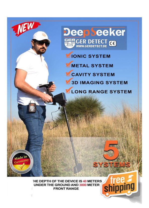 גלאי זהב DEEPSEEKER מבית GER DETECT