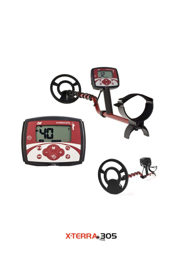 גלאי מתכות אקס טארה 305 מיינלאב x-terra