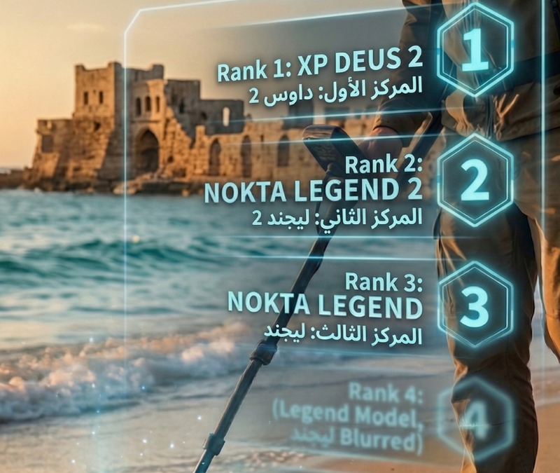 قائمة أفضل أجهزة كشف المعادن في إسرائيل لعام 2026 – دليل تقني شامل